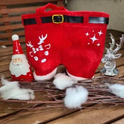 Nikolaushose Mini personalisierbar | Weihnachtsmann Hose als Geschenkverpackung | Lustige Nikolaus Geschenkidee für Kind