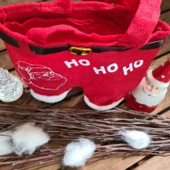 Nikolaushose Mini personalisierbar | Weihnachtsmann Hose als Geschenkverpackung | Lustige Nikolaus Geschenkidee für Kind