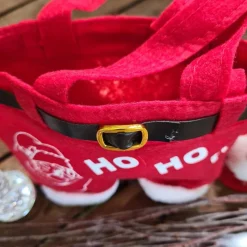 Nikolaushose Mini personalisierbar | Weihnachtsmann Hose als Geschenkverpackung | Lustige Nikolaus Geschenkidee für Kind