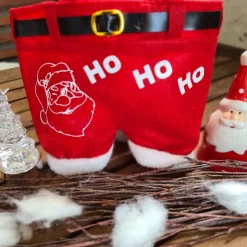 Nikolaushose Mini personalisierbar | Weihnachtsmann Hose als Geschenkverpackung | Lustige Nikolaus Geschenkidee für Kind