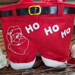 Nikolaushose Mini personalisierbar | Weihnachtsmann Hose als Geschenkverpackung | Lustige Nikolaus Geschenkidee für Kind