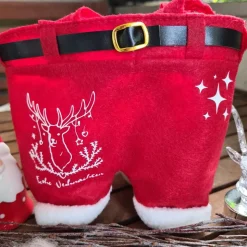 Nikolaushose Mini personalisierbar | Weihnachtsmann Hose als Geschenkverpackung | Lustige Nikolaus Geschenkidee für Kind