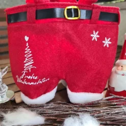 Nikolaushose Mini personalisierbar | Weihnachtsmann Hose als Geschenkverpackung | Lustige Nikolaus Geschenkidee für Kind