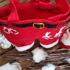 Nikolaushose Mini personalisierbar | Weihnachtsmann Hose als Geschenkverpackung | Lustige Nikolaus Geschenkidee für Kind