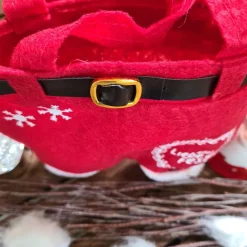 Nikolaushose Mini personalisierbar | Weihnachtsmann Hose als Geschenkverpackung | Lustige Nikolaus Geschenkidee für Kind