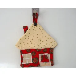 Nikolaushäuschen schöner Advents- und Weihnachts-Dekohänger genäht von Hobbyhaus