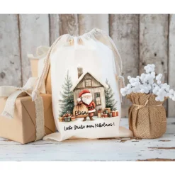 Nikolaussack, Geschenke Kinder personalisiert mit Name, Nikolausgeschenk, Tasche, Nikolausbeutel Weihnachten