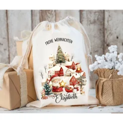Nikolaussack, Geschenke Kinder personalisiert mit Name, Nikolausgeschenk, Tasche, Nikolausbeutel Weihnachten
