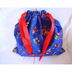 Nikolaussäckchen in blau mit süßen Teddybärmotiven - 1 - genäht von Hobbyhaus