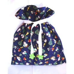 Nikolaussäckchen in blau mit schönen Kindermotiven genäht von Hobbyhaus