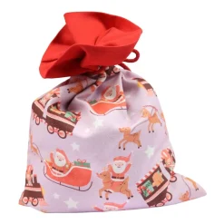 Nikolaussäckchen Nikolaus mit Schlitten und Namen Dekoration Weihnachten  Advent Alternative Nikolaustiefel Nikolaussack