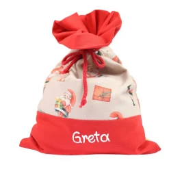 Nikolaussäckchen Nikolaus mit Geschenk und Namen Dekoration Weihnachten  Advent Alternative Nikolaustiefel Nikolaussack