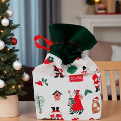 Nikolaussäckchen, Stoffsäckchen, Geschenkeverpackung aus Stoff