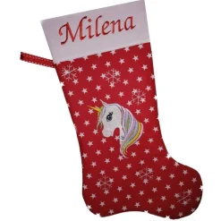 Nikolausstiefel Einhorn mit Namen