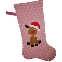 Nikolausstiefel Größe "XXL" mit aufgebügeltem Motiv Rentier