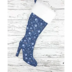 Nikolausstiefel High Heel aus Stoff personalisiert