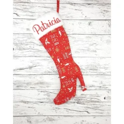 Nikolausstiefel inkl. Name Nikolaushighheel High Heel Weihnachtsstiefel