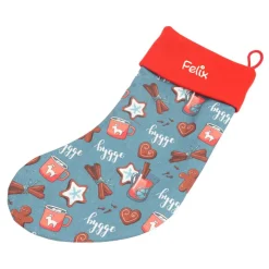 Nikolausstiefel Lebkuchenmann mit Name - Nikolaussocke personalisiert - Geschenk zum Nikolaus - Weihnachststiefel