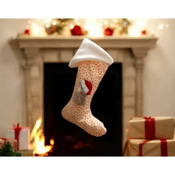 Nikolausstiefel mit aufgesticktem Nikolausbärchen