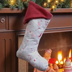 Nikolausstiefel mit Einhorn Motiv, Kaminsocke zum befüllen und aufhängen