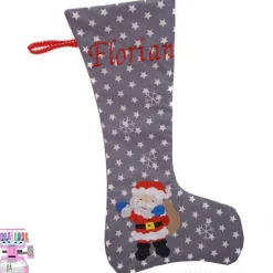 Nikolausstiefel mit Name Florian bestickt