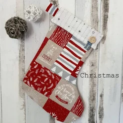 Nikolausstiefel mit Namen – Weihnachtsstiefel zum Befüllen | Personalisiertes Nikolaus Geschenk Handmade | Weihnachtsdek