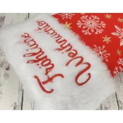 Nikolausstiefel personalisiert Highheel aus Stoff zum Befüllen