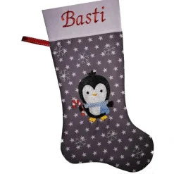 Nikolausstiefel Pinguin mit Namen