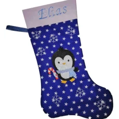 Nikolausstiefel Pinguin mit Namen
