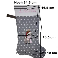 Nikolausstiefel Pinguin mit Namen