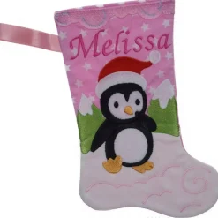 Nikolausstiefel Pinguin mit Namen