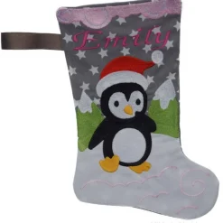 Nikolausstiefel Pinguin mit Namen