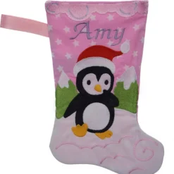 Nikolausstiefel Pinguin mit Namen