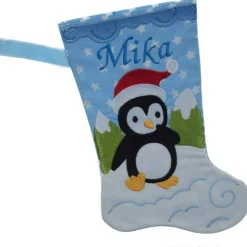 Nikolausstiefel Pinguin mit Namen