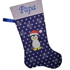 Nikolausstiefel Pinguin mit Namen