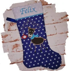 Nikolausstiefel Rentier mit Namen
