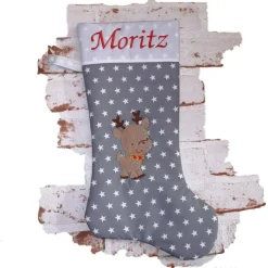 Nikolausstiefel Rentier mit Namen