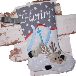 Nikolausstiefel Rentier mit Namen