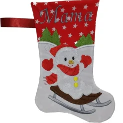 Nikolausstiefel Schneemann mit Namen