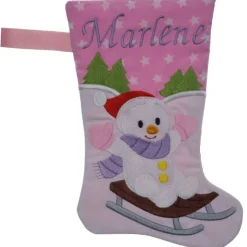 Nikolausstiefel Schneemann mit Namen