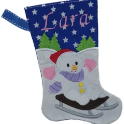 Nikolausstiefel Schneemann mit Namen