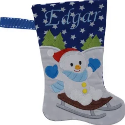 Nikolausstiefel Schneemann mit Namen