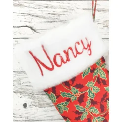 Nikolausstiefel Weihnachtssocke Highheel personalisiert Weihnachtsstern