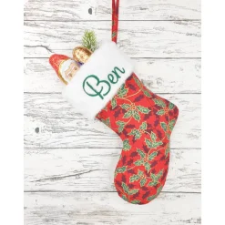 Nikolausstiefel Weihnachtssocke Highheel personalisiert Weihnachtsstern