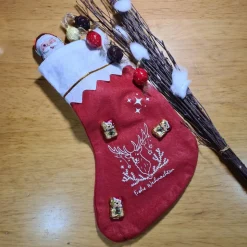 Nikolausstiefel zum Befüllen personalisierbar, Filz wiederverwendbar und nachhaltig Nikolausstrumpf Geschenkidee für Kin