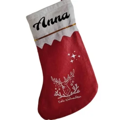 Nikolausstiefel zum Befüllen personalisierbar, Filz wiederverwendbar und nachhaltig Nikolausstrumpf Geschenkidee für Kin