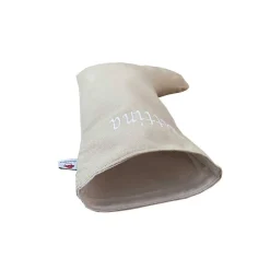 Nikolausstrumpf aus Leinen / Nikolausstiefel / Nikolaussocke zum Befüllen, gefüttert, mit Namen personalisiert