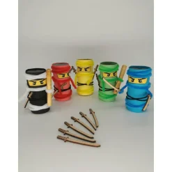 Ninja Einladungskarte Set | Kindergeburtstag | Einladung Party | Ninja Schwert