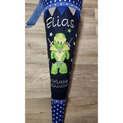 Ninjamit Wimpelkette und Namen Schultüte Zuckertüte Einschulung