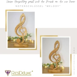 Notenschlüssel Viola Holz Gravur Personalisiert Geschenk Musiker Sänger Sängerin Violinschlüssel Geschenk Hochzeit